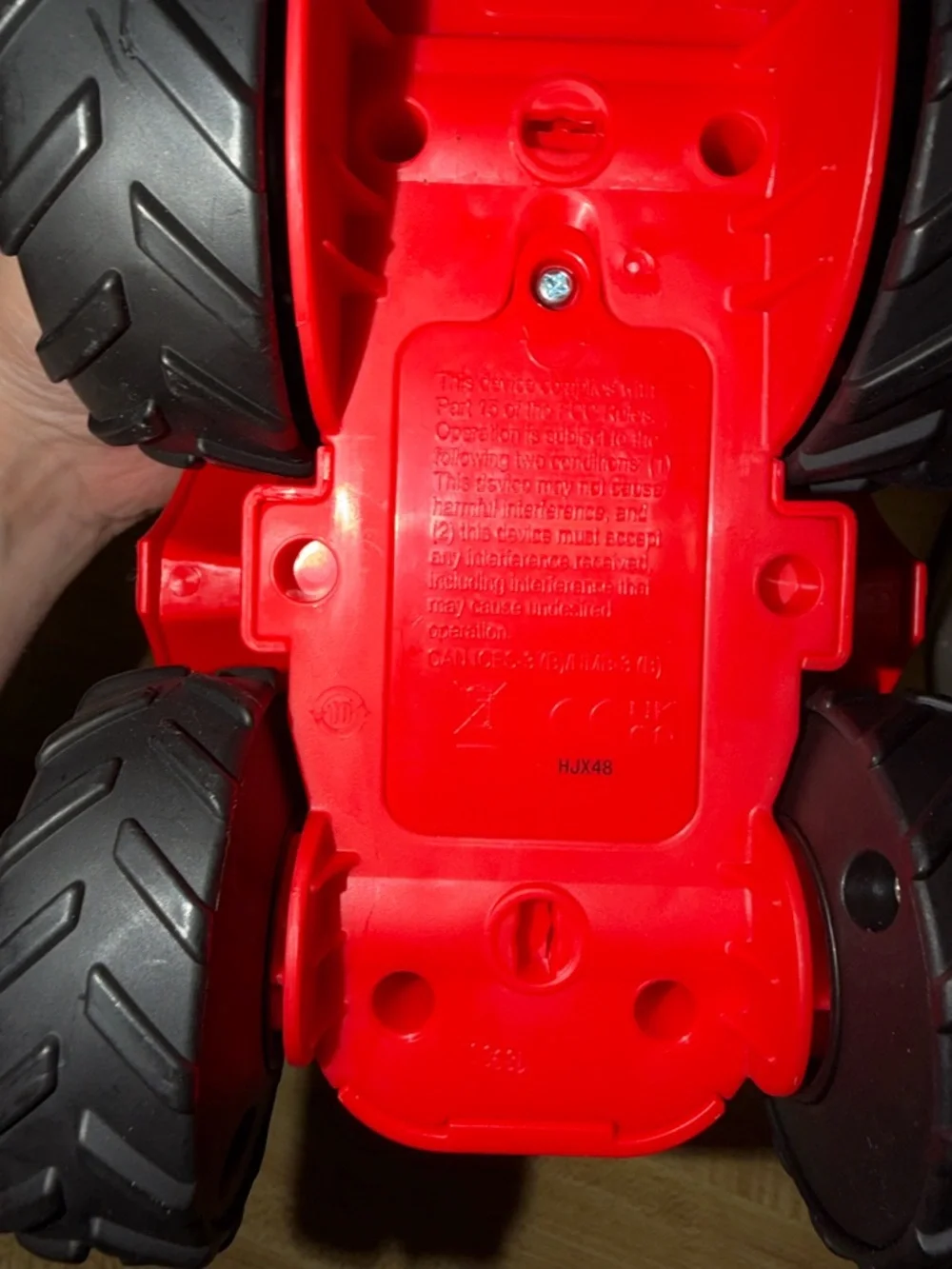 2019 Fisher-Price Red and Black Smiling Tractor‎ Toy with Seat makes noise